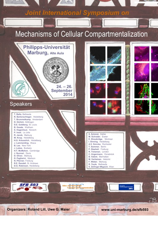 Poster Internationales Symposium September 'Mechanismen der zellulären Kompartimentierung und deren krankheitsrelevante Veränderungen'