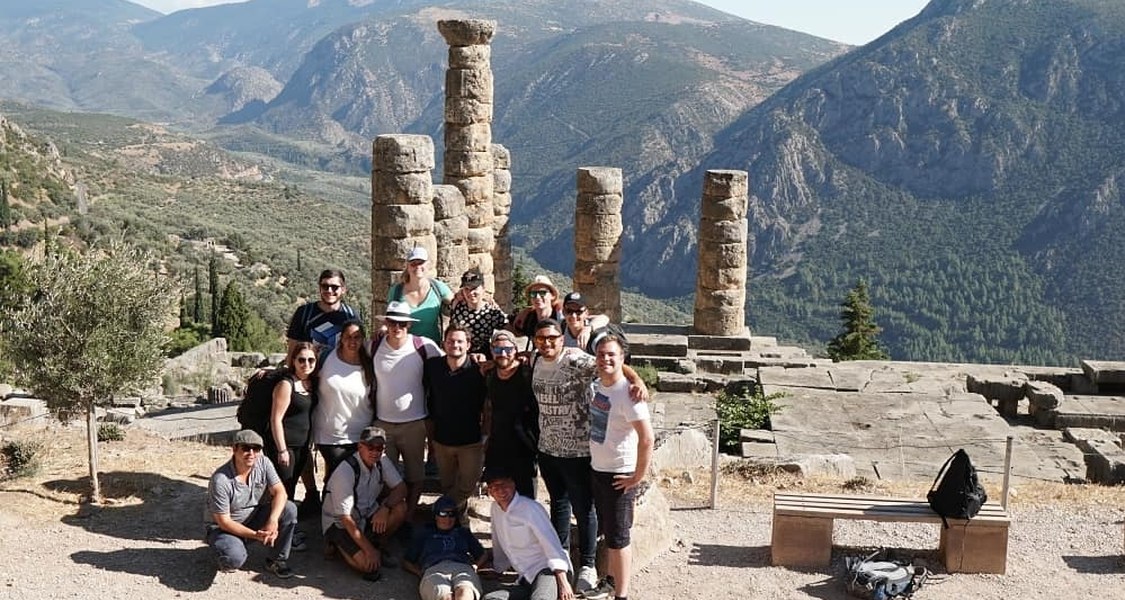 Gruppenfoto Delphi Griechenland