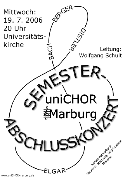 2006 Sommersemester Konzertplakat