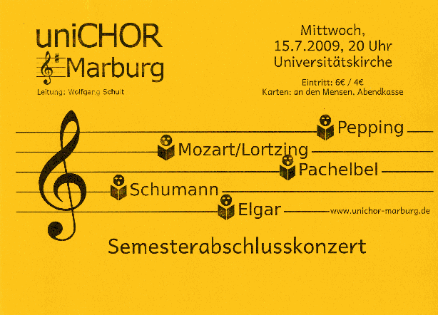 2009 Sommersemester Konzertplakat