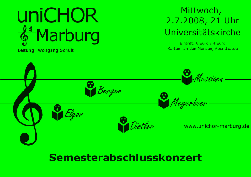 2008 Sommersemester Konzertplakat