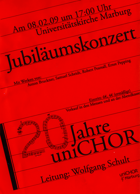 2008 Wintersemester Konzertplakat