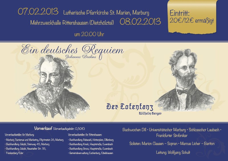 2012 Wintersemester Konzertplakat