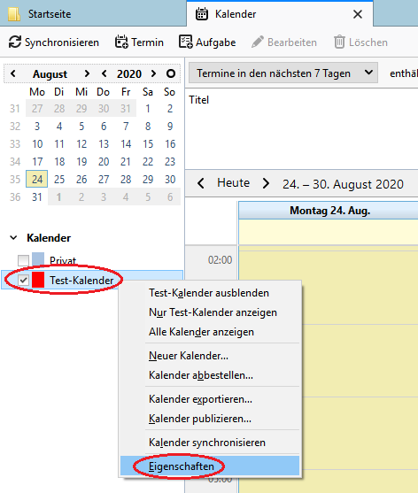 Anleitung für Thunderbird - Kalender - Hochschulrechenzentrum - Philipps-Universität Marburg