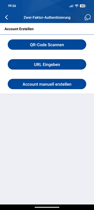 Der QR-Code kann nun gescannt werden.
