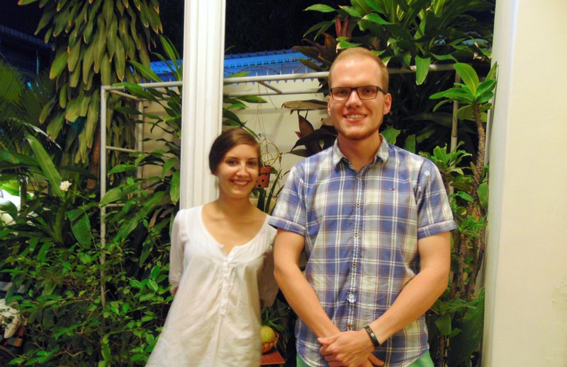 Judith Kaiser und Alexander Benz in Phnom Penh