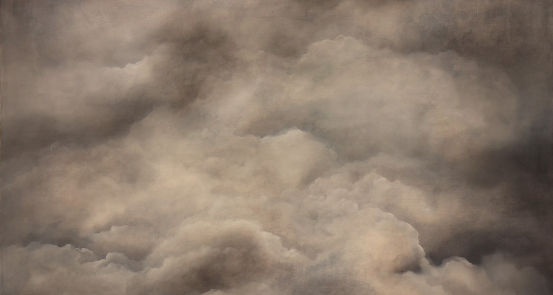 Gewitterhimmel mit aufgetürmten Wolken