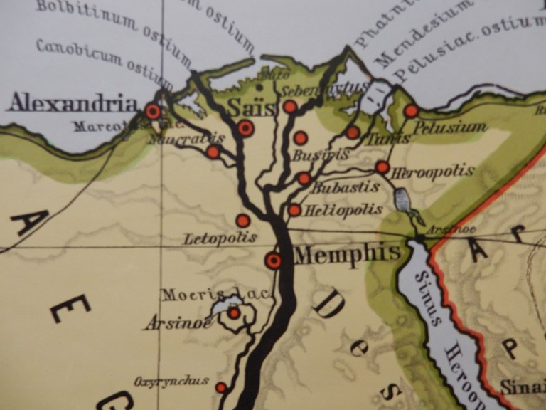Karte von Unterägypten