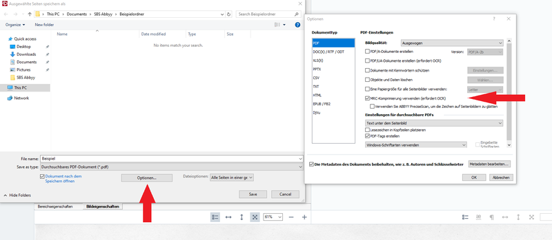 Speichern als PDF