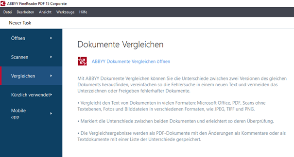 Dokumente vergleichen