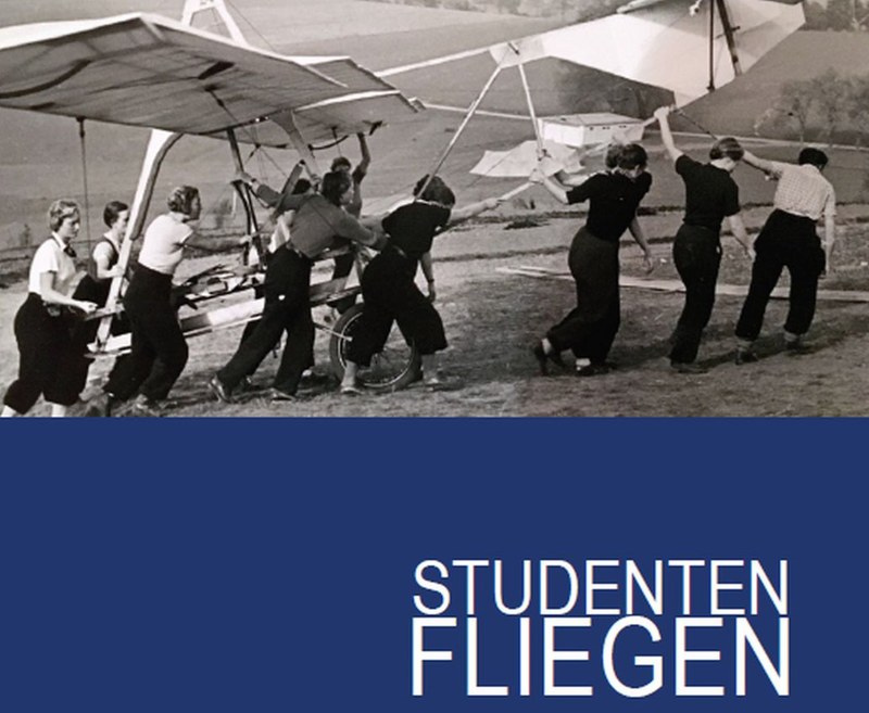 Plakat der Ausstellung "Studenten fliegen"