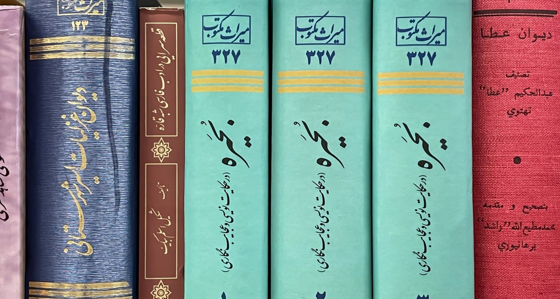 Buchrücken persischer Bücher