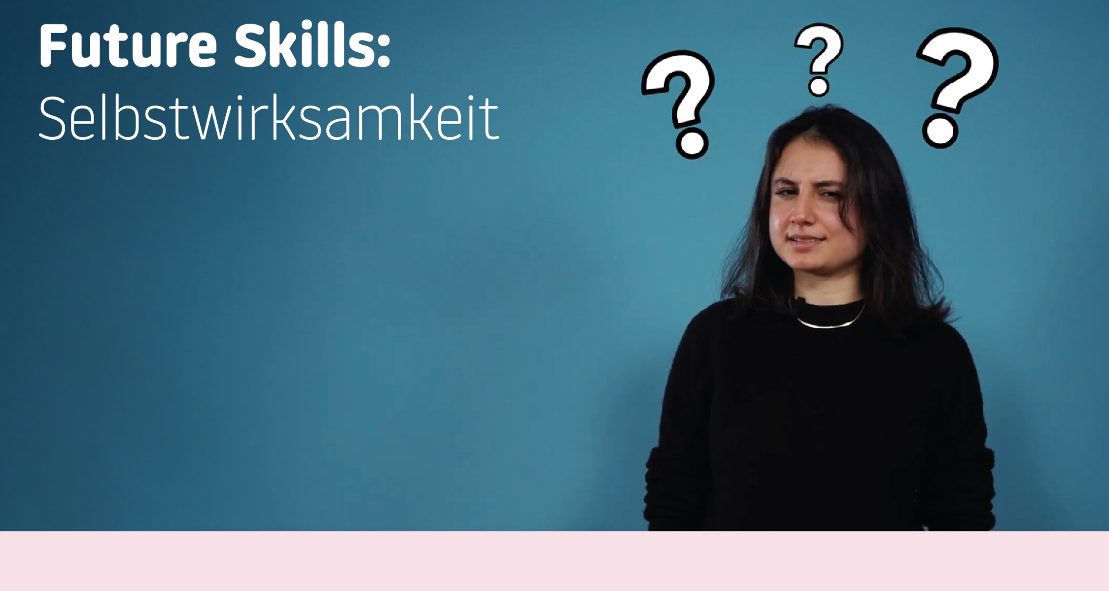 Dieses Video widmet sich dem Skill "Selbstwirksamkeit".

Entstanden im Rahmen des Seminars "Audiovisuelle Vermittlung von Future Skills" unter der Leitung von Dr. Monika Weiß, Institut für Medienwissenschaft, in Kooperation mit MarSkills.