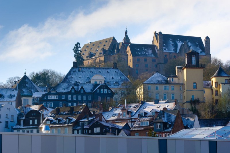 Landgrafenschloss im Winter