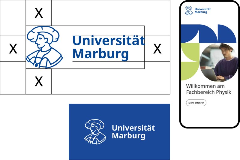 Logovarianten der Sondervariante mit eingezeichnetem Schutzraum. Klick öffnet vergrößerte Ansicht