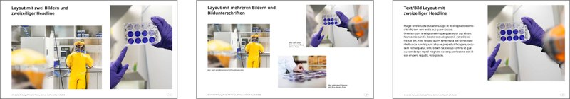Beispiele für Folgeseiten Bilder Markenstufe 2. Klick öffnet vergrößerte Ansicht