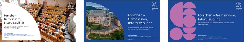 Beispiele für Titelseiten Markenstufe 2. Klick öffnet vergrößerte Ansicht