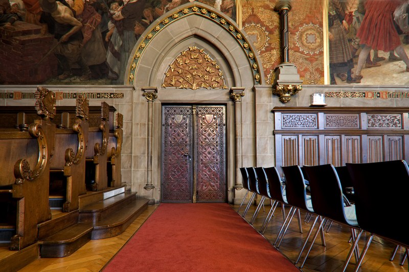 Alte Aula, Westseite