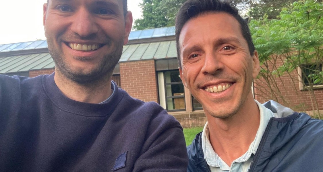 Selfie von Florian Hintz und Mohammad Momenian