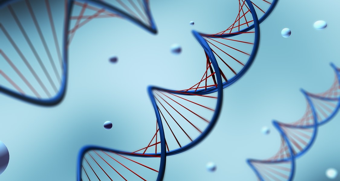 Artist's impression of a DNA strain.