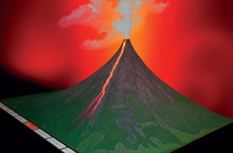 Model of the volcano Mayon
