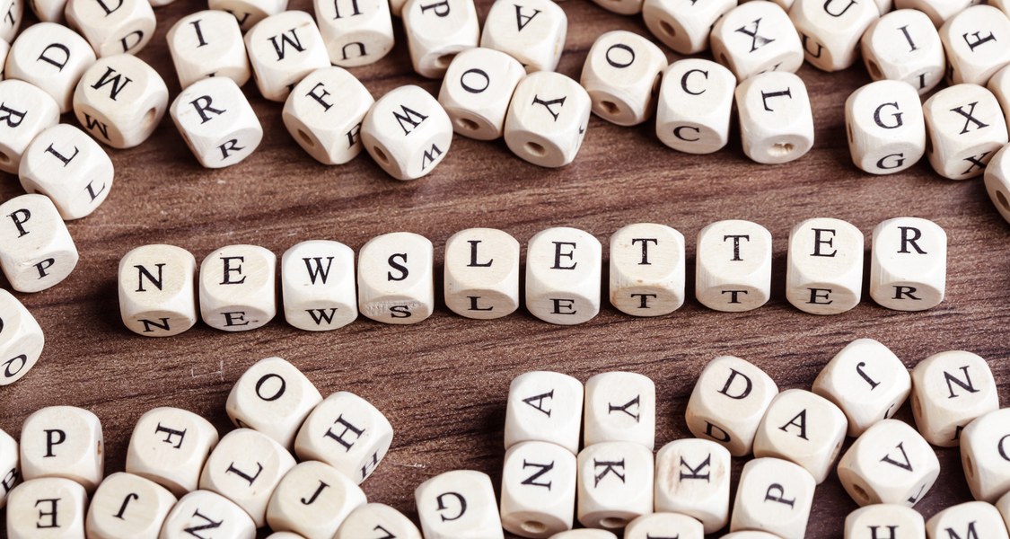 Lettering "Newsletter"