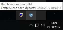 Sophos Anti-Virus im Windows System-Tray
