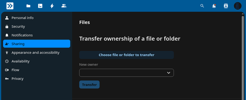 Transfer of data is done in the settings menu of the next.hessenbox.