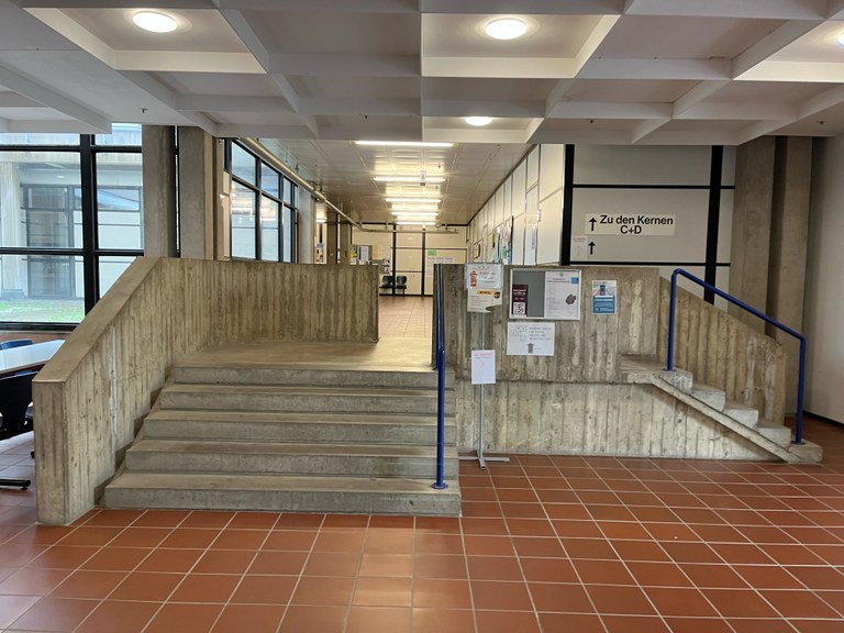 Entrance area of the Mehrzweckgebäude