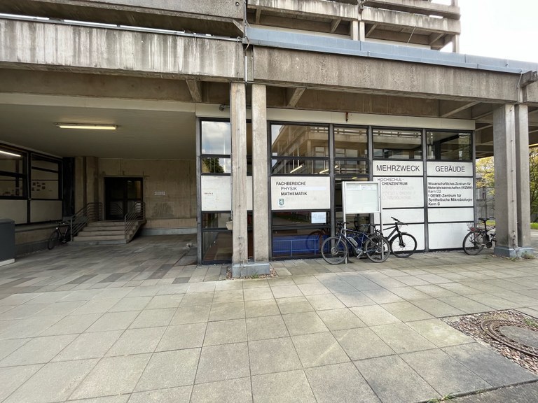 Entrance of the Mehrzweckgebäude