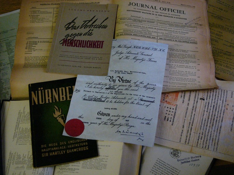 Various documents and certificates on a table