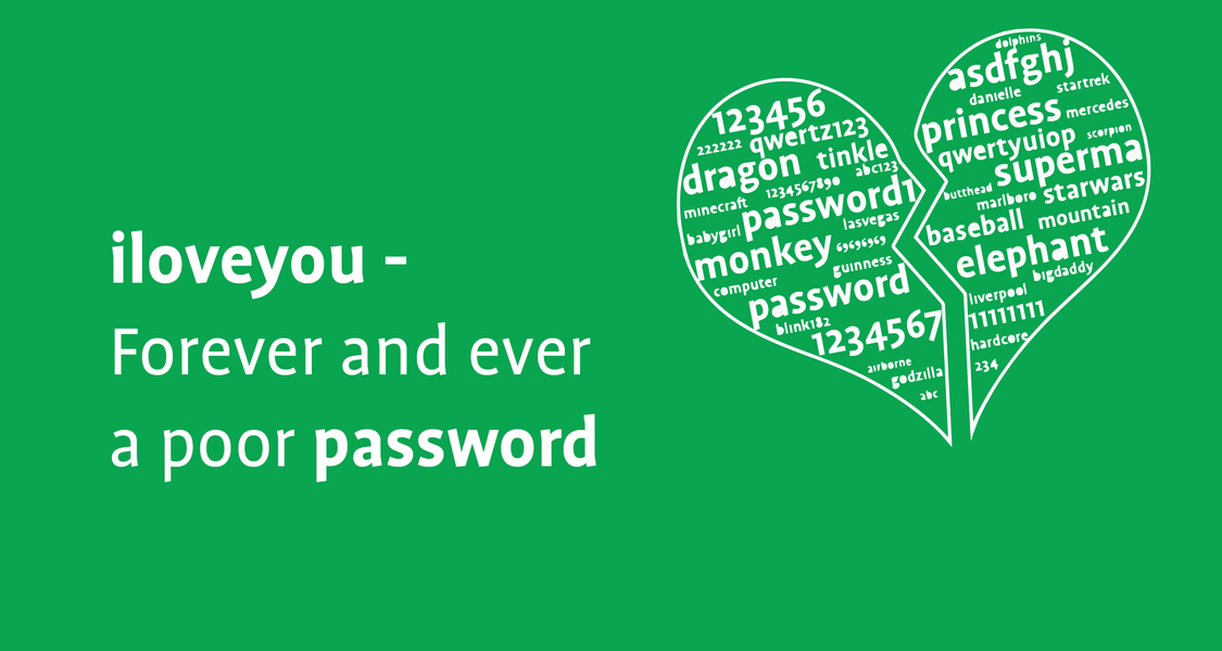 I love you: Forever and ever a poor password